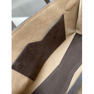 Alaia Women's Le Teckel Canvas Leather Handle Deep Brown Shoulder Bag 