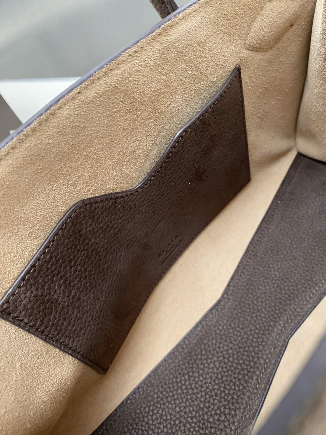 Alaia Women's Le Teckel Canvas Leather Handle Deep Brown Shoulder Bag 